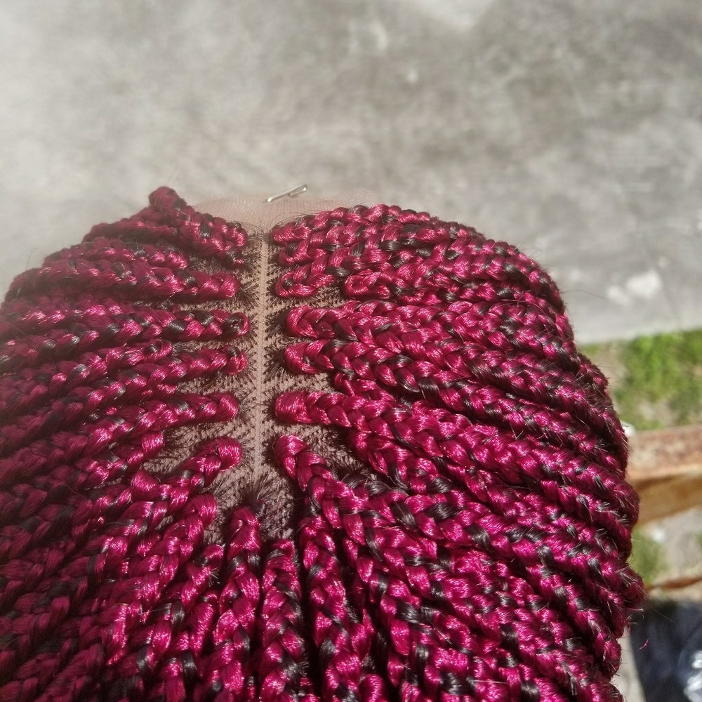 Braid lace wig
